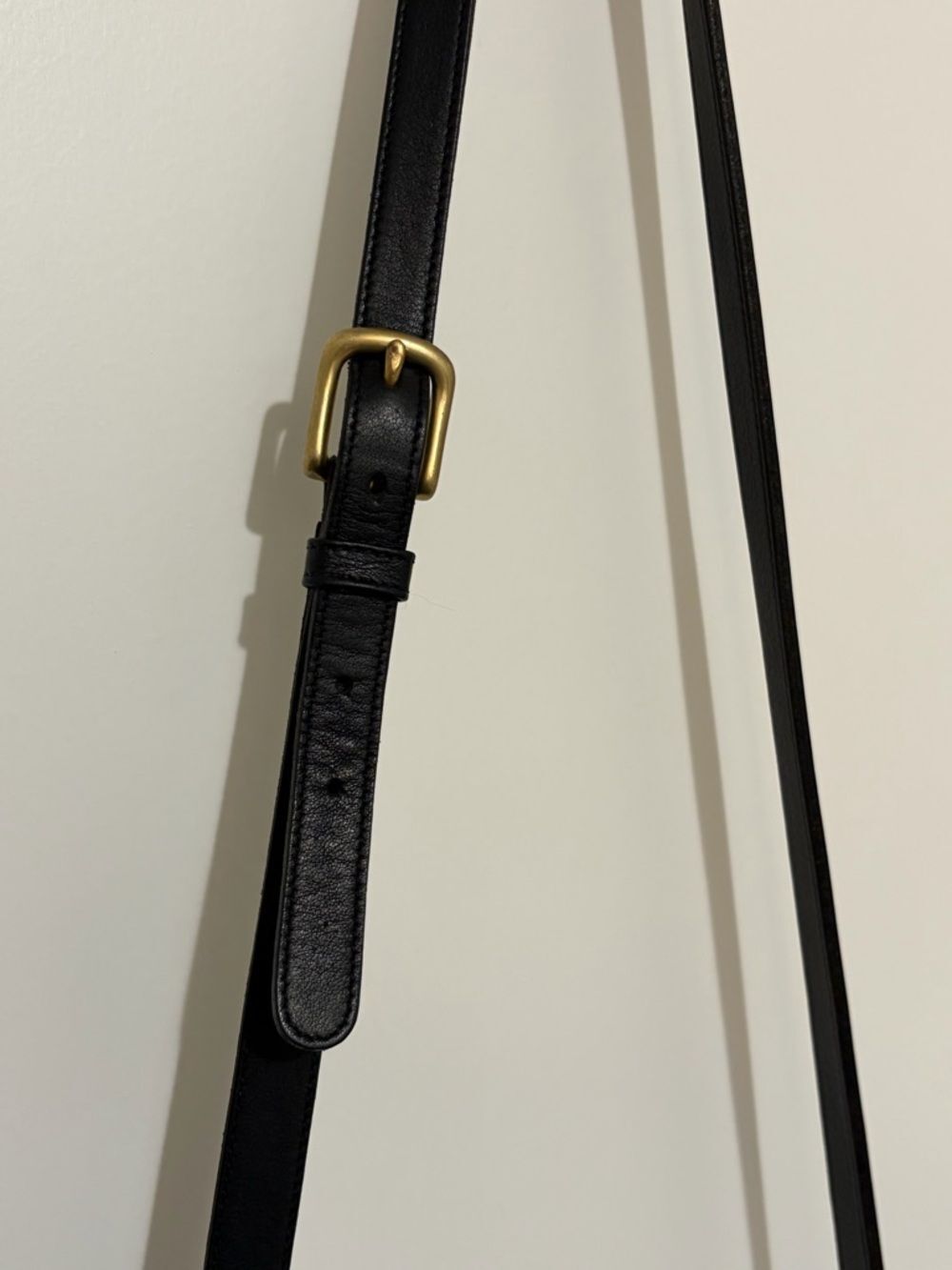 Vintage Coach Willis Bag (#9927) Black Leather Brass Hardware & Long Strap - Picture 8 of 8